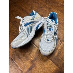 Reebok DMX Max Running Walking Shoes Womens Size 9 White Blue Pink Ribbon Mesh